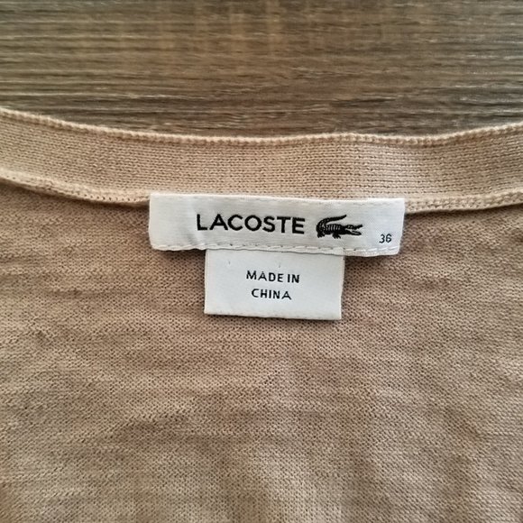 Lacoste Button Down Cardigan with Pockets Size 36 - Picture 3 of 12